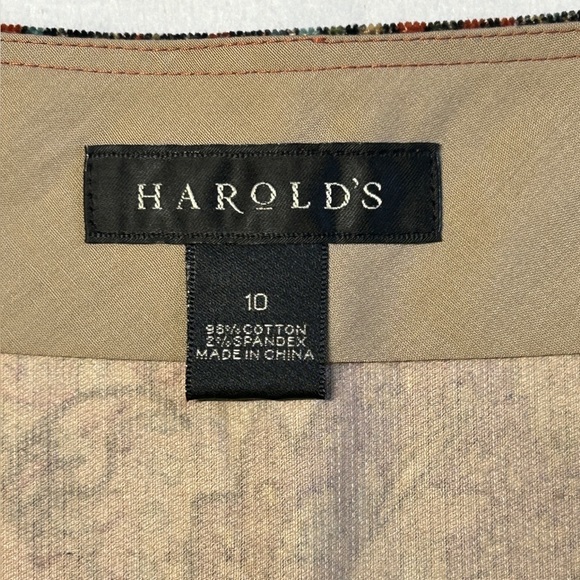 HAROLD’S‎ Vintage Cotton Corduroy Paisley Print A-line Midi Skirt - Picture 10 of 13